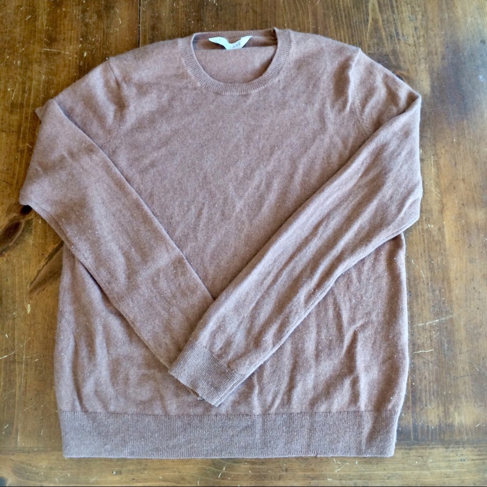 Everlane Cashmere Crew in Camel